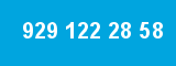 929 122 28 58 929 122 28 58